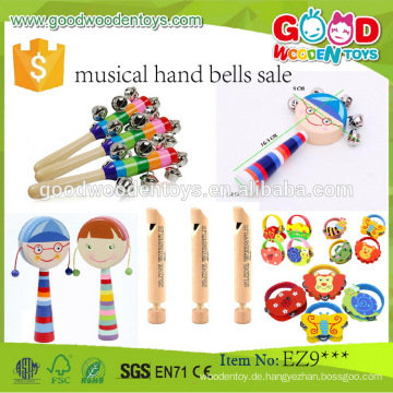 2016 Werbe-bunte Kinder Musik Instrument Sets Rhythm Stick pädagogischen hölzernen musikalischen Spielzeug für Kinder